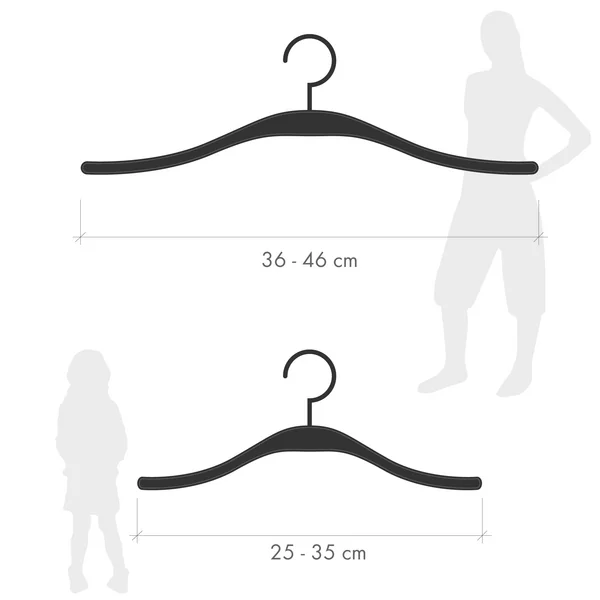 Find the right size for hangers