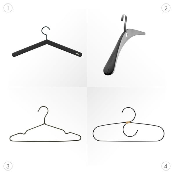 Design coat hanger in different shapes