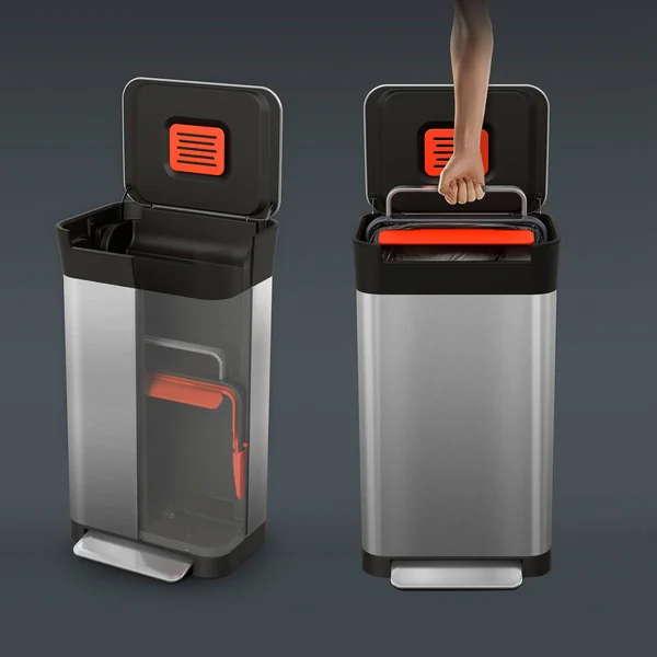 The Joseph Joseph - Titan Pedal bin, stainless steel