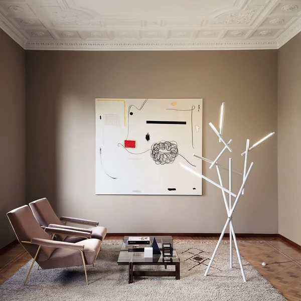Foscarini - Tuareg floor lamp LED, white