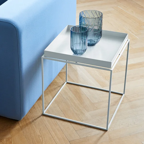 Tray Table and Colour Vase Glass Vase by HAY