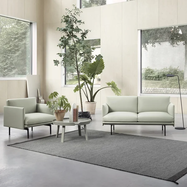 Ply Rug 85 x 140 cm from Muuto in dark gray