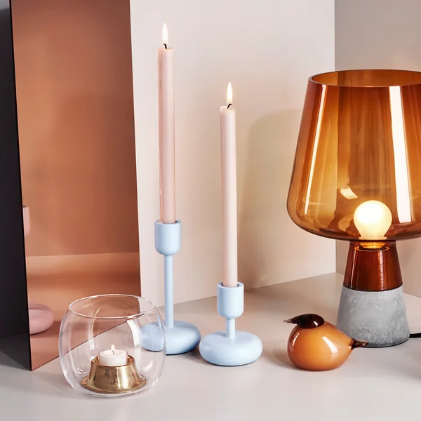 The Iittala - Nappula Candlestick, aqua