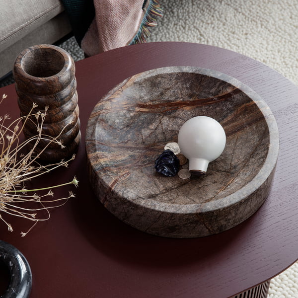 Scape bowl from ferm Living in marble brown
