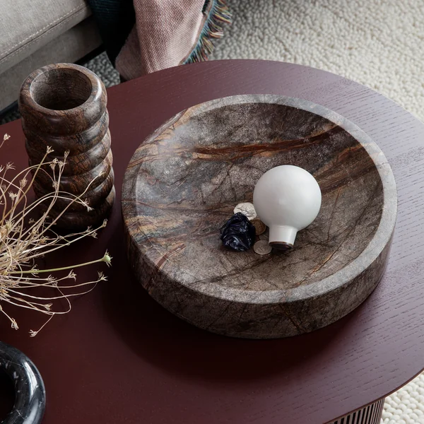 Scape bowl from Ferm Living in marble brown