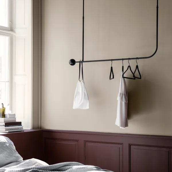 Pujo hanging wardrobe by Ferm Living in black