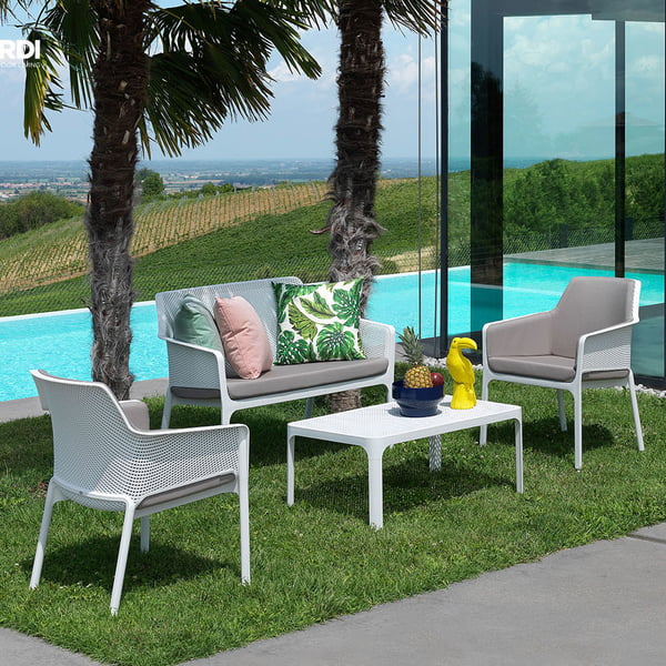 Net bench and armchair from Nardi