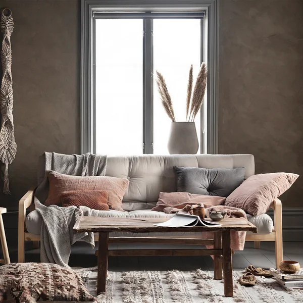 Grab Sofa in nature / beige (747) from Karup Design in the living room