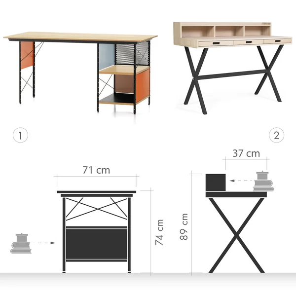 The difference between desk and secretary