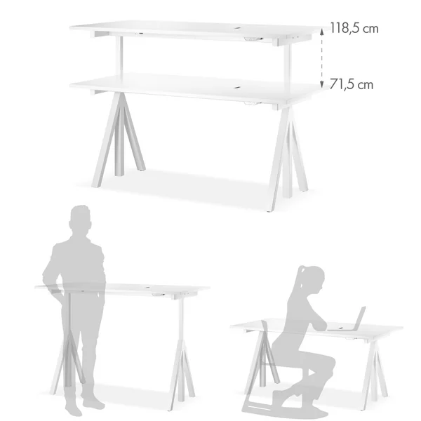 Height-adjustable desk - for better health