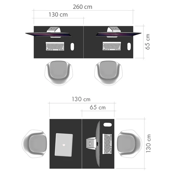 Desk for two persons