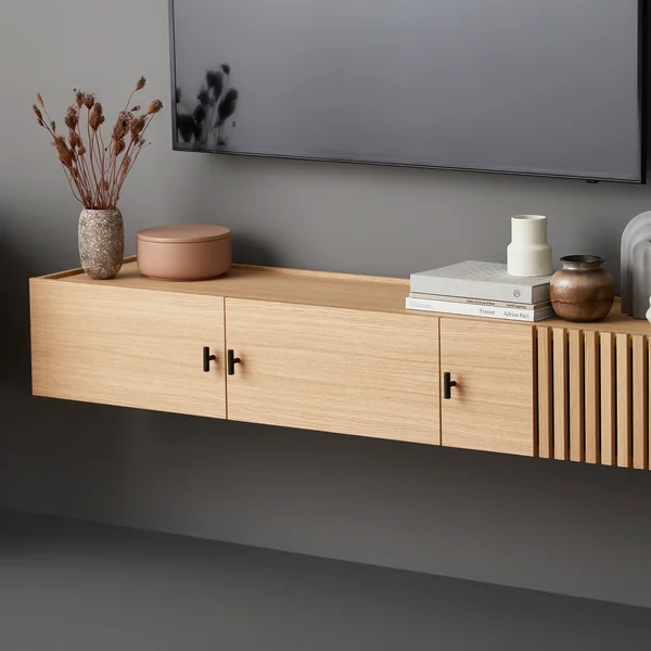 Array Sideboard 150 cm from Woud in oak (wall mounted)