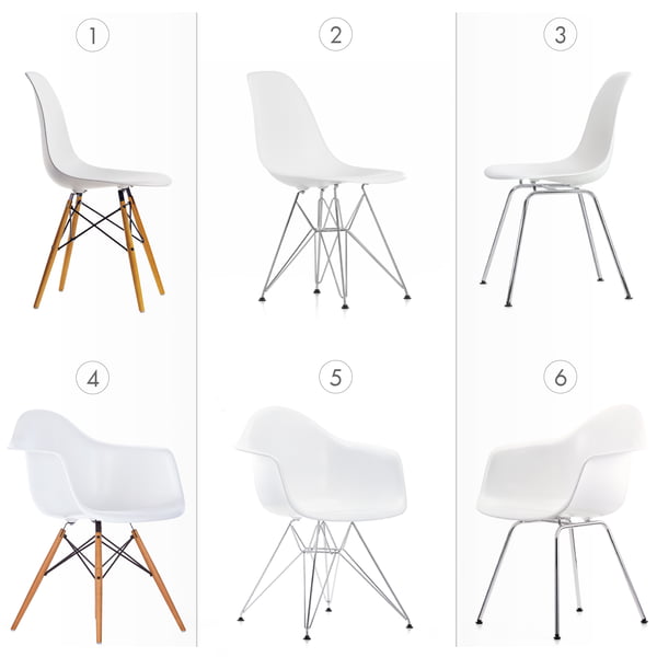 Vitra Eames plastic chairs | Connox