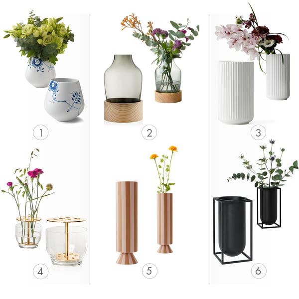 Vases and matching flowers