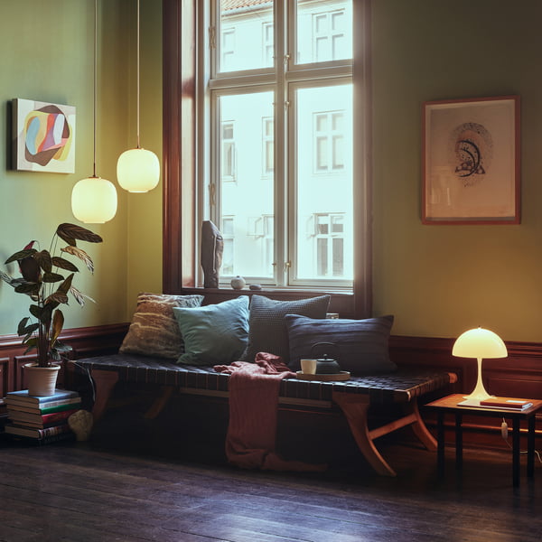 The VL45 Ratio from Louis Poulsen sets lighting accents in classic living rooms
