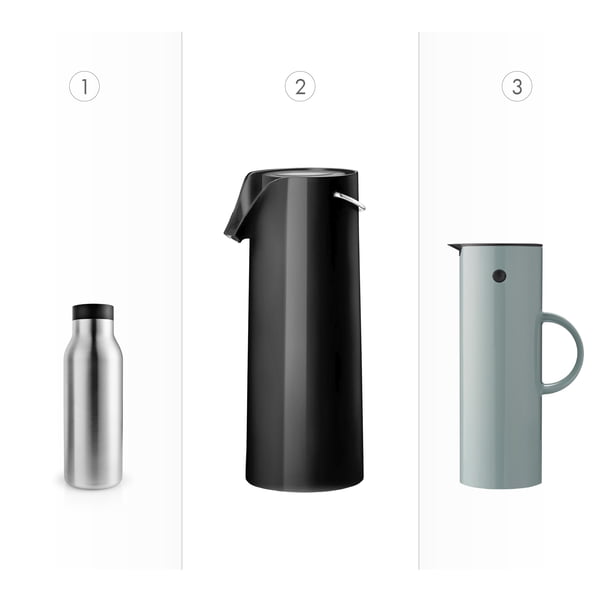 Insulated bottle, vacuum jug and pump jug