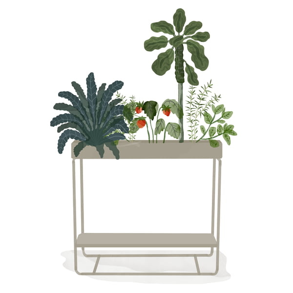 ferm Living _ Plant Box - two levels - watercolour