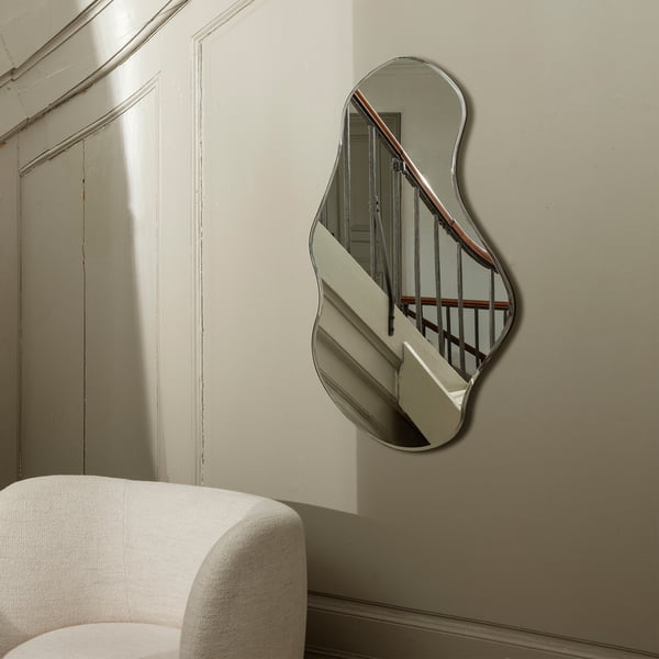 Pond Mirror from ferm Living in the large, chrome version