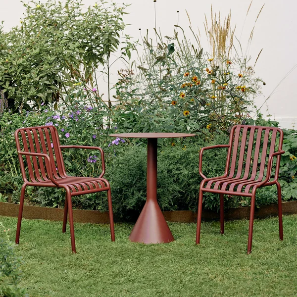 Palissade armchair, iron red by HAY