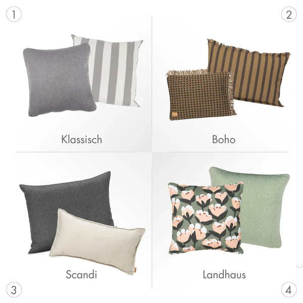 PUK Outdoor cushion styles