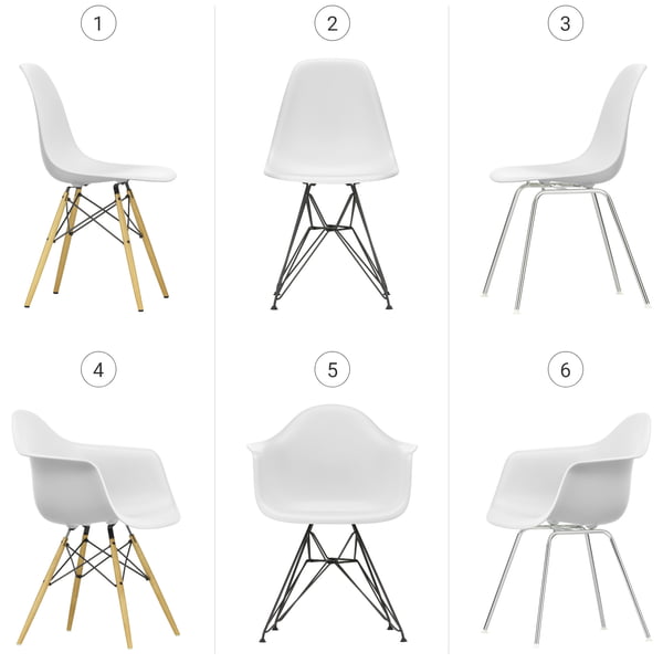 Vitra - Eames Plastic Chairs - DSW, DSR, DSX, DAW, DAR, DAX