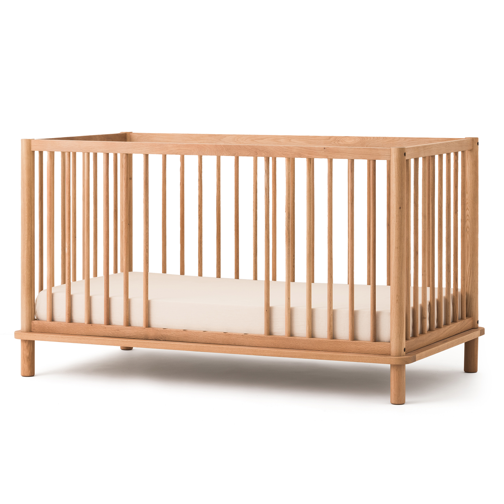 Natural wood cot best sale