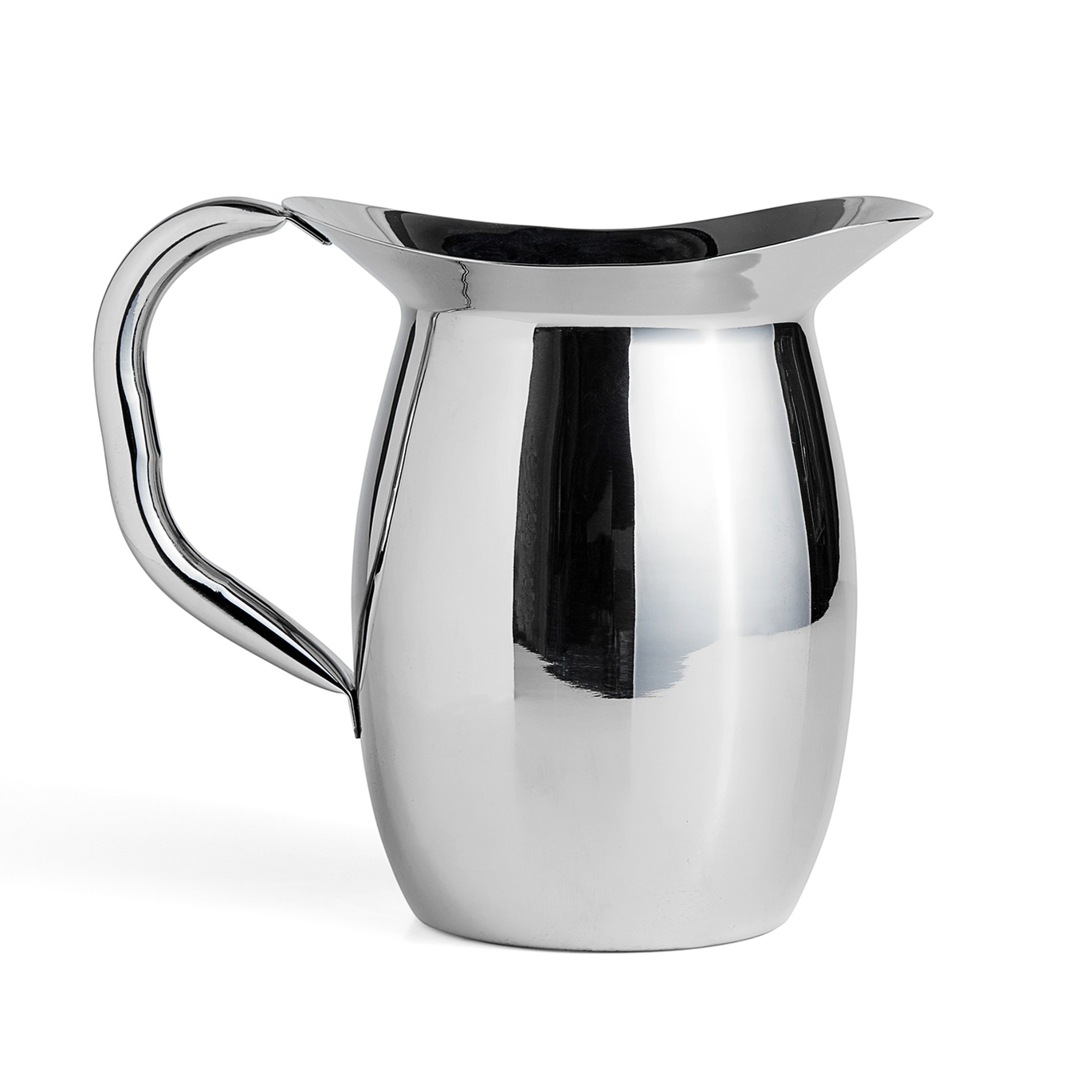 Silver Pitcher With Gilded Flower Handle retailer Stainless Steel