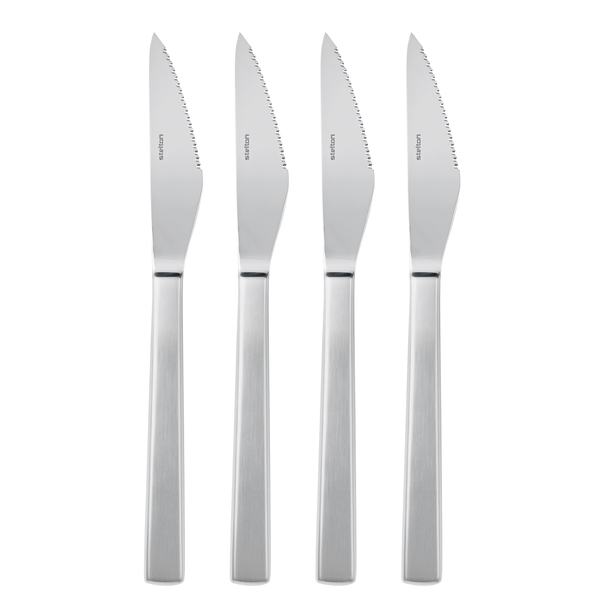 48 Pcs Silverware Set with Serrated Steak Knife - 48 PCS - Bed